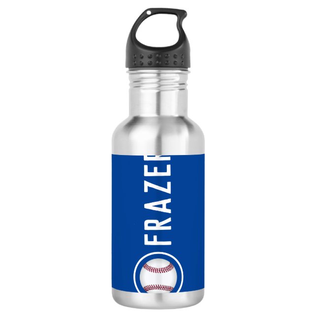 Bouteille D'eau Entraîneur de baseball cadeau personnalisé (Devant)