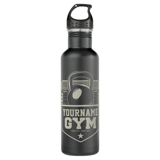 Bouteille D'eau Entraîneur de fitness de Kettlebell (Devant)