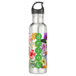 Bouteille D'eau Enveloppe de tombeur inspirée par la nature - Fleu