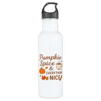 Bouteille D'eau Épices citrouilles Et Tout Joli Design Automne