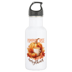 Bouteille D'eau Épices citrouilles - Foliage de fin et d'automne