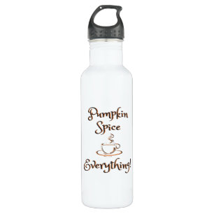Bouteille D'eau Épices citrouilles Tout Automne Café Automne Latte
