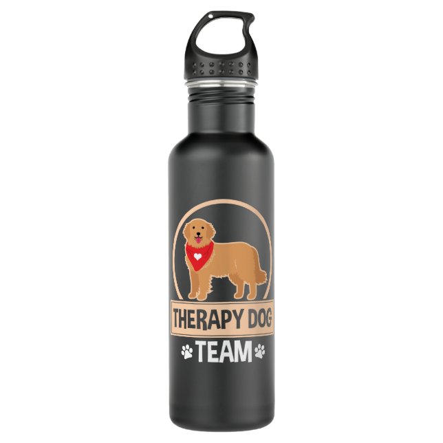 Bouteille D'eau Équipe de chien thérapeutique (Devant)