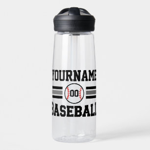 Bouteille D'eau Équipe de joueurs de baseball rétro personnalisés