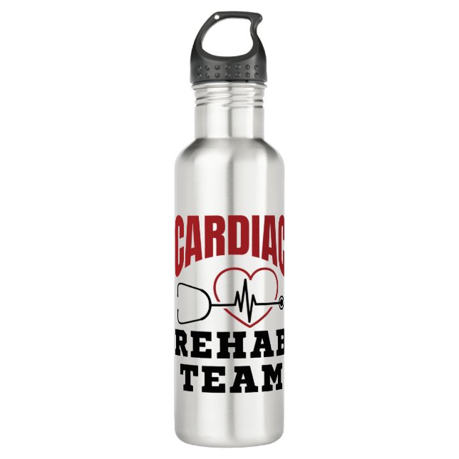 Bouteille D'eau Équipe de réadaptation cardiaque Cardiologue Infir (Devant)