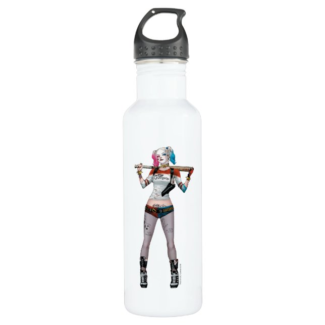 Bouteille D'eau Équipe de suicide | Harley Quinn (Devant)