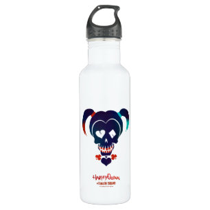 Bouteille D'eau Équipe de suicide   Harley Quinn Head Icon