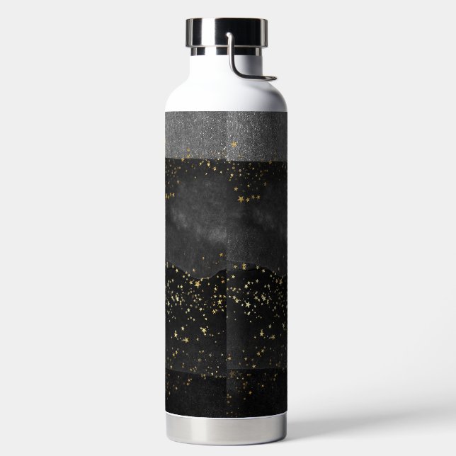 Bouteille D'eau Espace étoile cosmique noir gris (Droite)