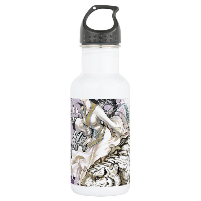 Bouteille D'eau Esprit chinois de l'élémentaire chinois du tigre W (Devant)