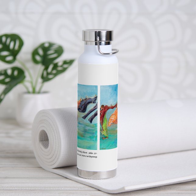 Bouteille D'eau "Et il respire sur alors...No 2" Latte Mug (Yoga)