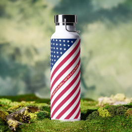 Bouteille D'eau États-Unis américain Drapeau Stars Stripes Personn