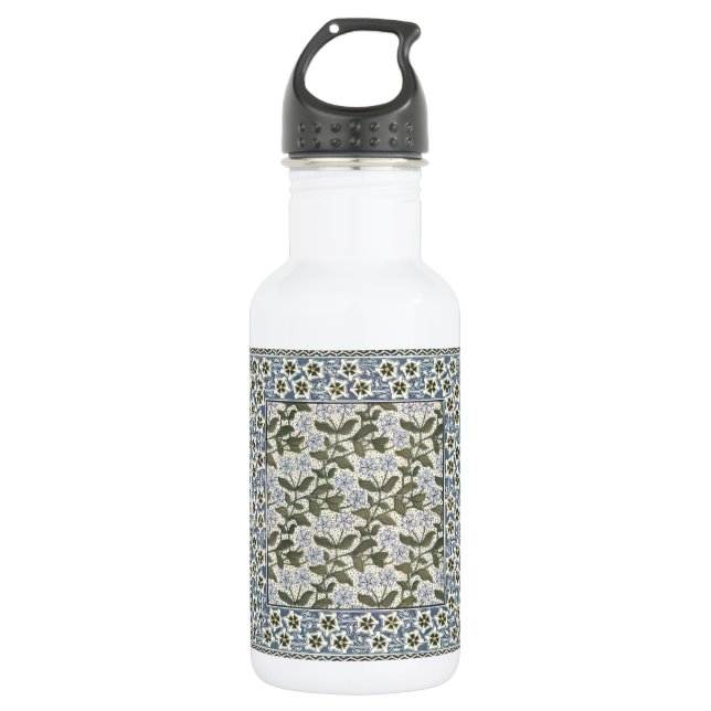 Bouteille D'eau Été Périwinkel Fleur Plutôt Élégant Floral (Devant)