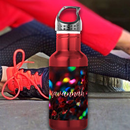 Bouteille D'eau Étincelle rouge foncé