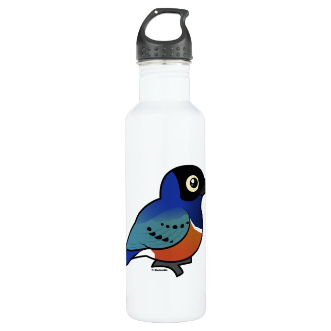 Bouteille D'eau Étourneau superbe de Birdorable (Devant)