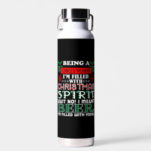 Bouteille D'eau Être Cancer Femme Remplir l'esprit de Noël Bière