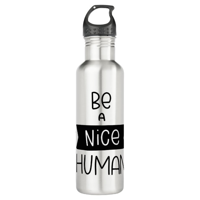 Bouteille D'eau Être un homme gentil (Devant)
