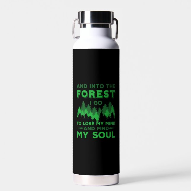 Bouteille D'eau Extérieur - Dans La Forêt Je Vais (Avant)