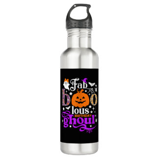 Bouteille D'eau Fabolé Anniversaire Ghoul Chemise Funny Boo Citrou