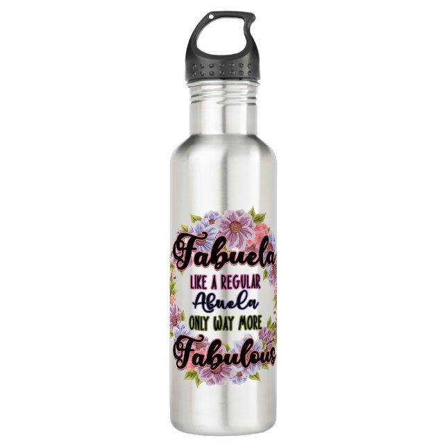 Bouteille D'eau Fabuela Comme Une Abuela Régulière Seulement Beauc (Devant)