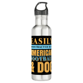 Bouteille D'eau Facilement Distrait Par Le Football Américain & DO
