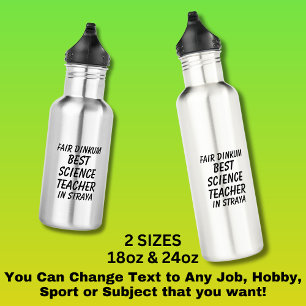 Bouteille D'eau Fair Dinkum MEILLEUR ENSEIGNANT EN SCIENCE à Stray