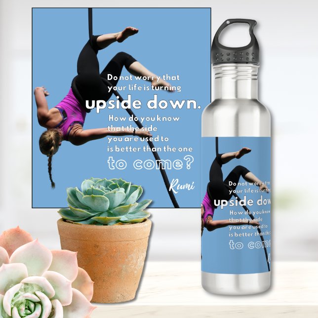 Bouteille D'eau Faire face au changement (Créateur téléchargé)