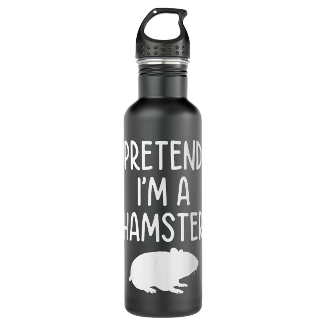 Bouteille D'eau Fais comme si je suis un Hamster (Devant)