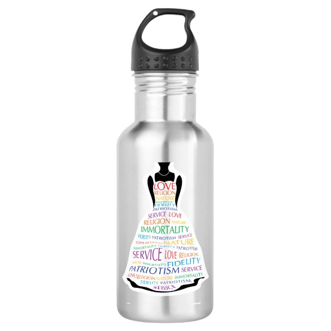Bouteille d'eau faite sur commande de filles (Devant)