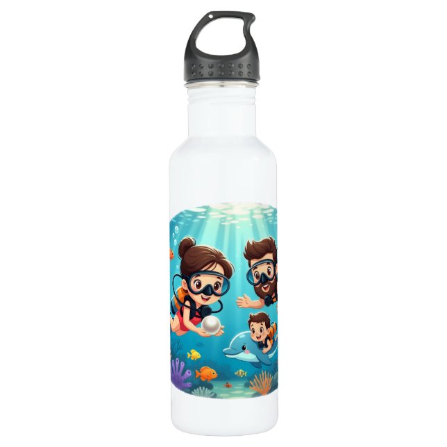 Bouteille D'eau Family Scuba Diving Adventure (Devant)