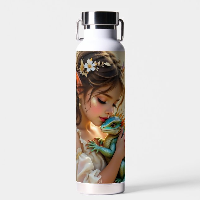 Bouteille D'eau Fée et Dragon Mystique  (Avant)