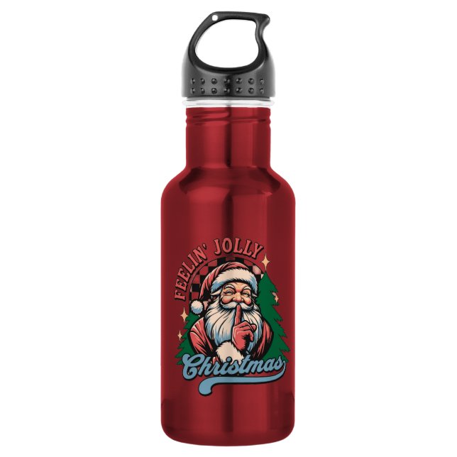 Bouteille D'eau Feelin’ Jolly Christmas Sant (Devant)