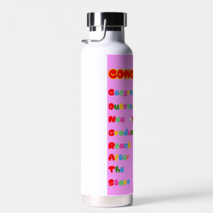 Bouteille D'eau Félicitations Acronyme Girl Graduate Water Bottle
