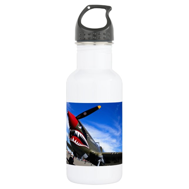 Bouteille D'eau Félicitations de destin de pilote d'avions d'avion (Devant)