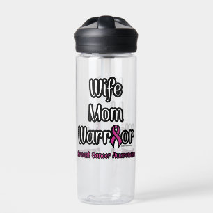 Bouteille D'eau Femme Maman guerrière...Cancer du sein