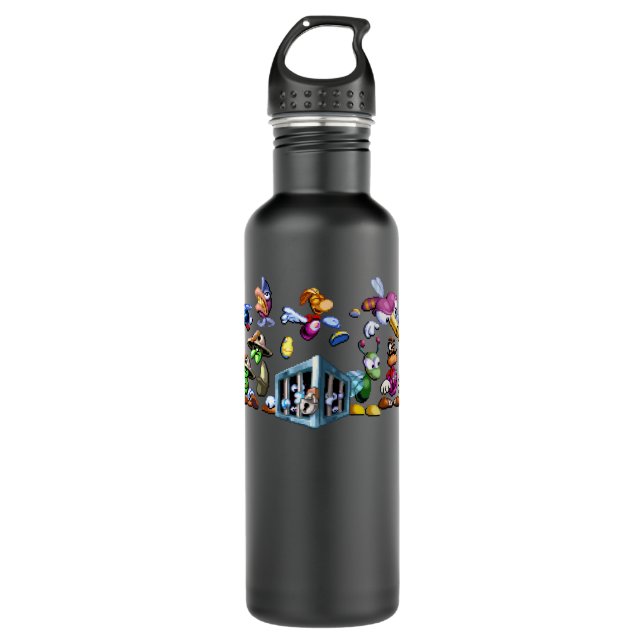 Bouteille D'eau Femmes Hommes Rayman Ennemis originaux (Devant)