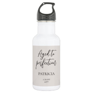 Bouteille D'eau Fête d'anniversaire personnalisée vieillie à la pe