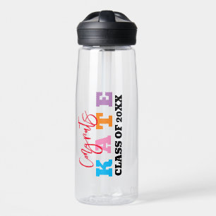 Bouteille D'eau Fête de graduation Favoriser le nom personnalisé