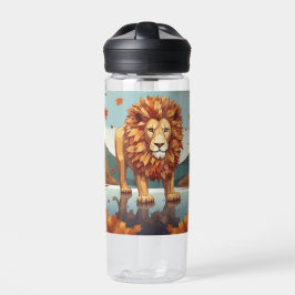 Bouteille D'eau Feuilles d'automne Lion mâle