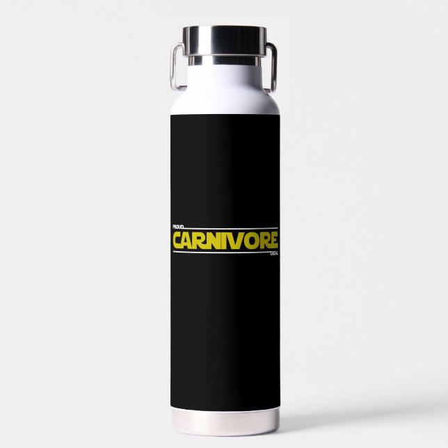 Bouteille D'eau Fier Carnivore. Deal. (Avant)