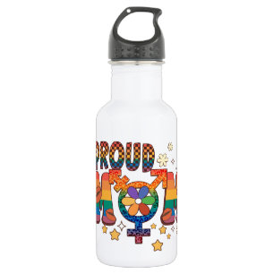 Bouteille D'eau Fier Maman; Arc-en-ciel; Soutien LGBTQ