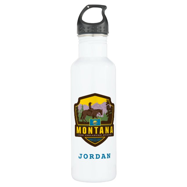 Bouteille D'eau Fierté de l'État | Montana inoxydable (Devant)