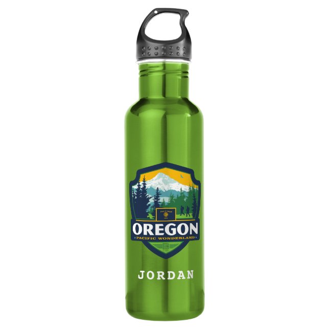 Bouteille D'eau Fierté de l'État | Oregon (Devant)