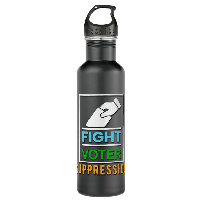 Bouteille D'eau Fight Voter Suppression - Election Design (Devant)