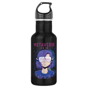 Bouteille D'eau Fille d'anime lunettes de réalité virtuelle boutei