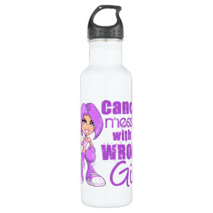 Bouteille D'eau Fille de With Wrong du Général Cancer Messed