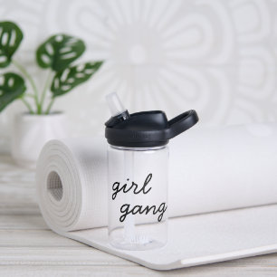 Bouteille D'eau fille gang mignon moderne féministe script de puis