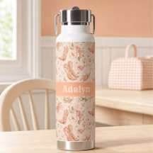 Fille Peach Western Coquette Shabby Chic Monogramm