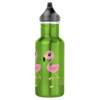 Bouteille d'eau Flamant rose mignonne pour enfants