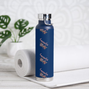 Bouteille D'eau Flèches florales personnalisées