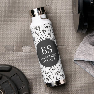 Bouteille D'eau Flèches noires et blanches